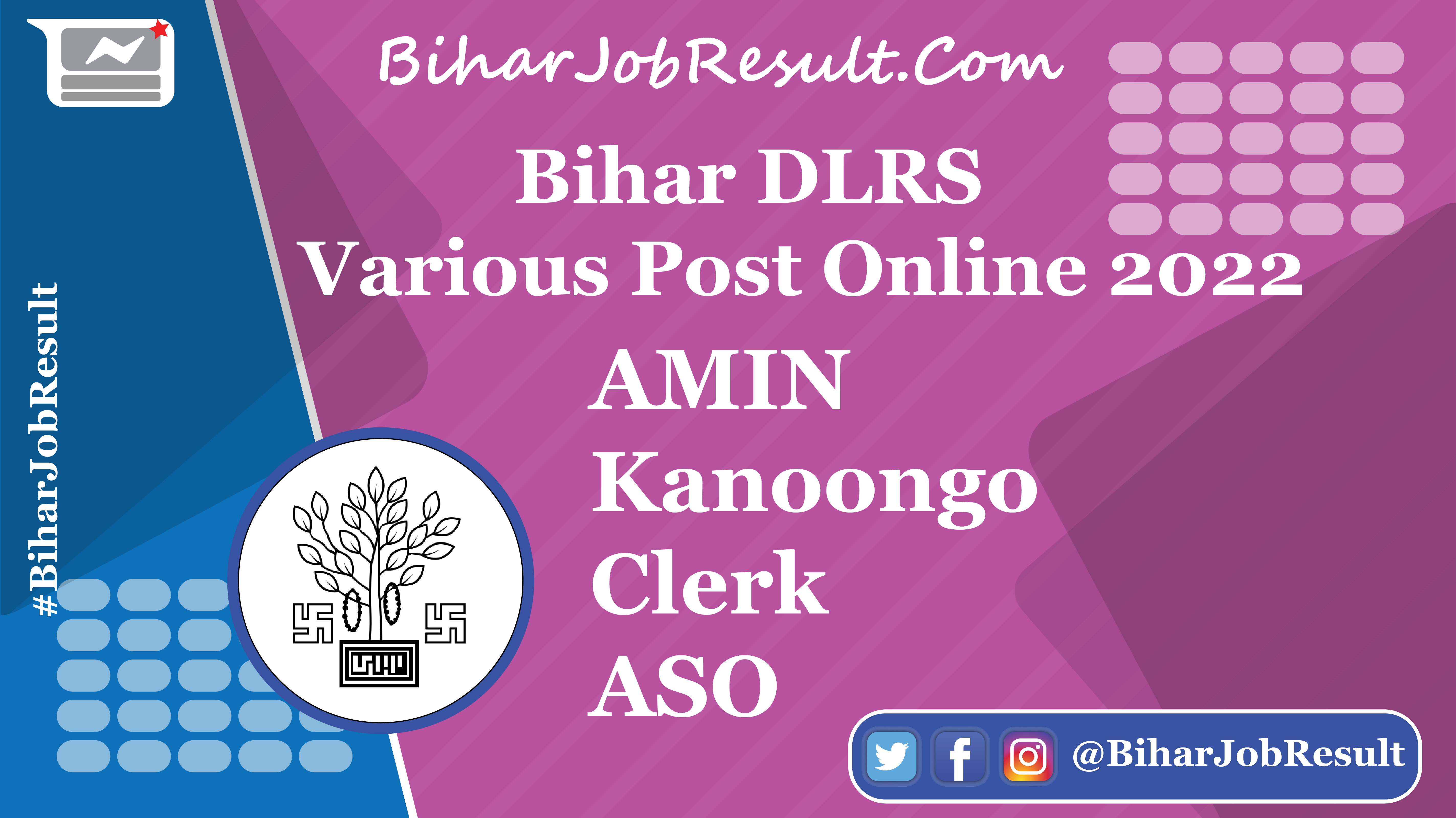 Bihar DLRS Various Post Online 2022